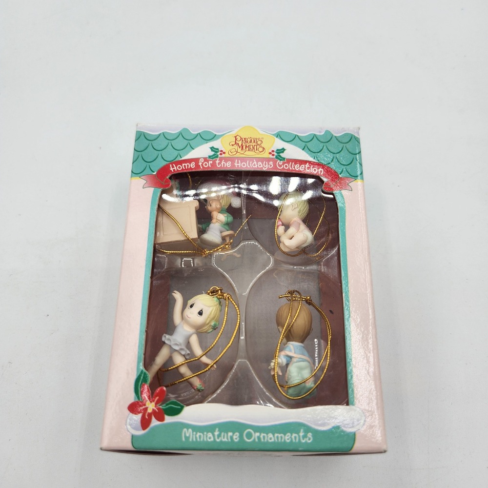 Precious Moments Home for the Holidays Miniature Ornaments Collection‎ 1996